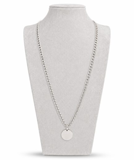 Silver Disc Necklace