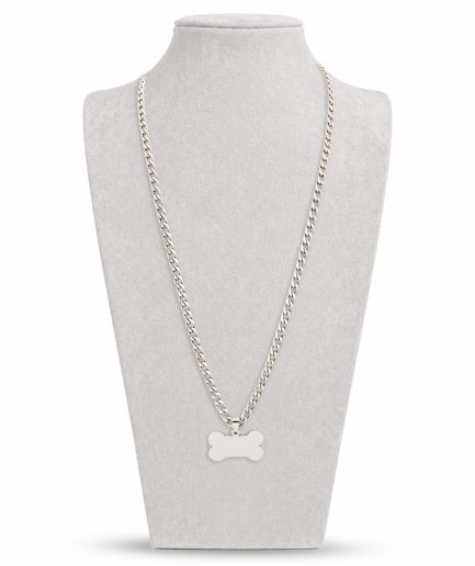 Silver Dog Bone Necklace