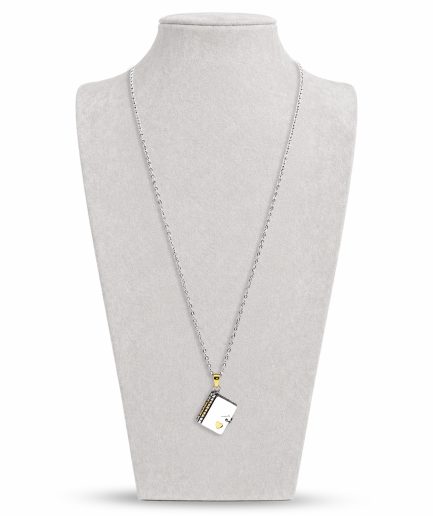 Two-Tone Heart & Key Locket