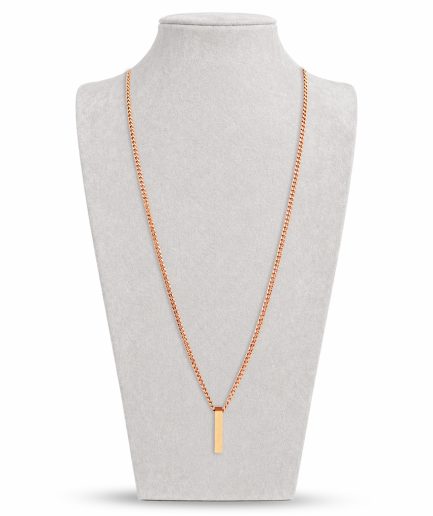 Rose Gold Bar Necklace
