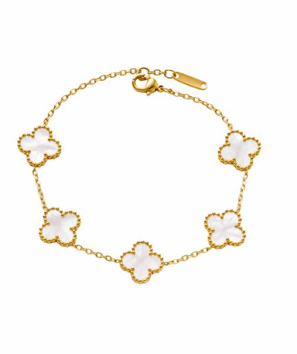 Ivory Clover Bracelet